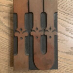 Antique Letterpress Letter Blocks
